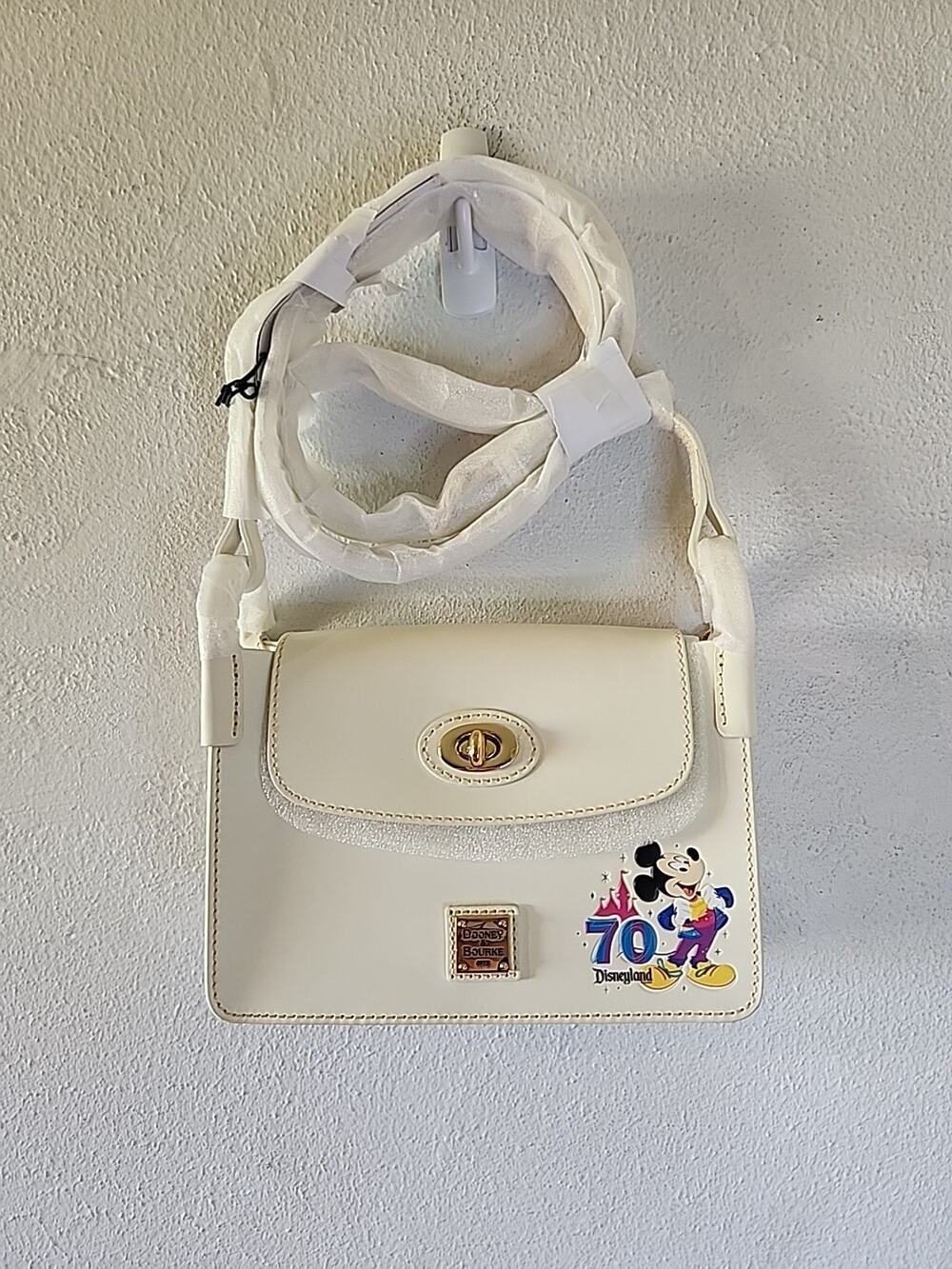 Disneyland 70th Anniversary Dooney & Bourke Pinky Crossbody Bag Disney Mickey